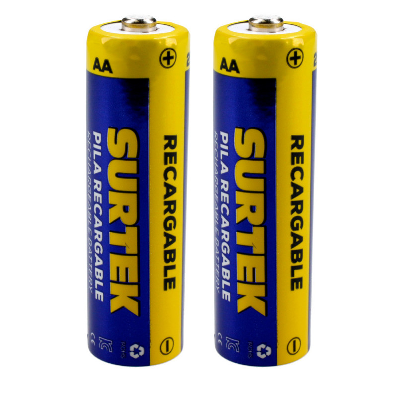 PR22A SURTEK Pila recargable Surtek AA con 2 piezas Surtek | DIHERESA PR22A SURTEK Pila recargable Surtek AA con 2 piezas Surtek | DIHERESA