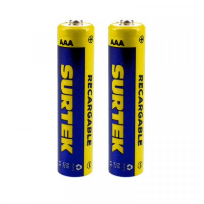 PR23A SURTEK Pila recargable Surtek AAA con 2 piezas Surtek | DIHERESA