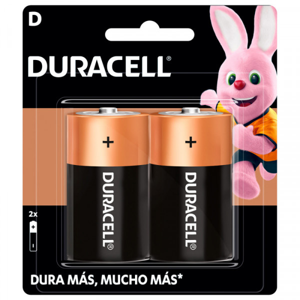 MN1300 SURTEK Pila alcalina marca Duracell D con 2 piezas Surtek | DIHERESA