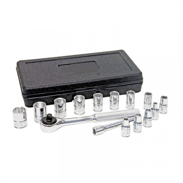 4700PM URREA Juego de 15 dados y accesorios 1/4" Urrea | DIHERESA