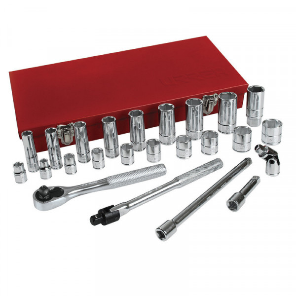 5200CL URREA Juego de 25 dados y accesorios 3/8" Urrea | DIHERESA
