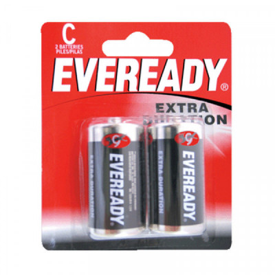 1235-2 SURTEK Pila Zinc-Carbón marca Eveready C con 2 piezas Surtek | DIHERESA