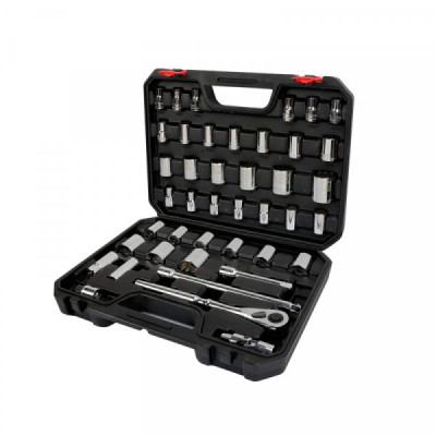 5400CB URREA Juego de 33 dados y accesorios combinados 1/2" en blow molded Urrea | DIHERESA