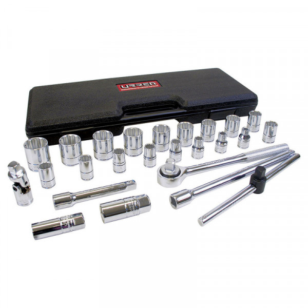 5400PC URREA Juego de 25 dados y accesorios en pulgadas 1/2" Urrea | DIHERESA