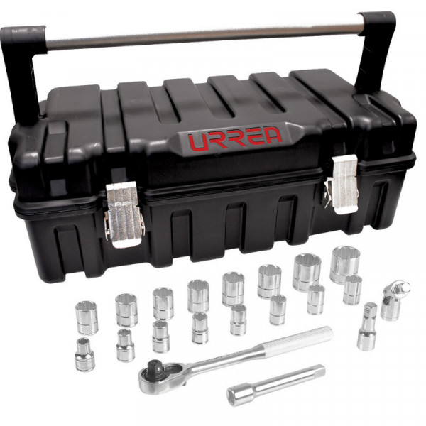 54P20 URREA Juego de 21 dados y accesorios en pulgadas 1/2" Urrea | DIHERESA