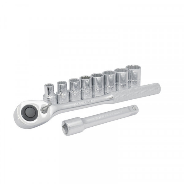 JBUA01S URREA Juego de 10 dados y accesorios en pulgadas 1/2" Urrea | DIHERESA