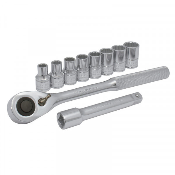JBUA01M URREA Juego de 10 dados y accesorios métricos 1/2" Urrea | DIHERESA