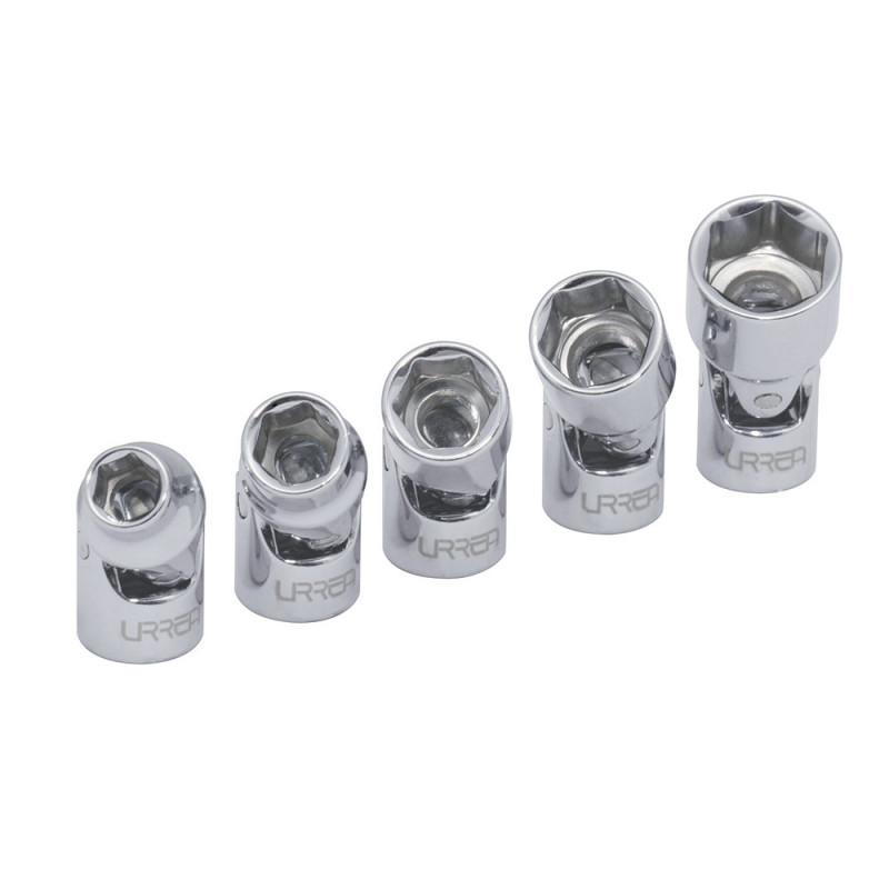 4700J URREA Juego de 5 dados flexibles en pulgadas 1/4" en riel Urrea | DIHERESA 4700J URREA Juego de 5 dados flexibles en pulgadas 1/4" en riel Urrea | DIHERESA