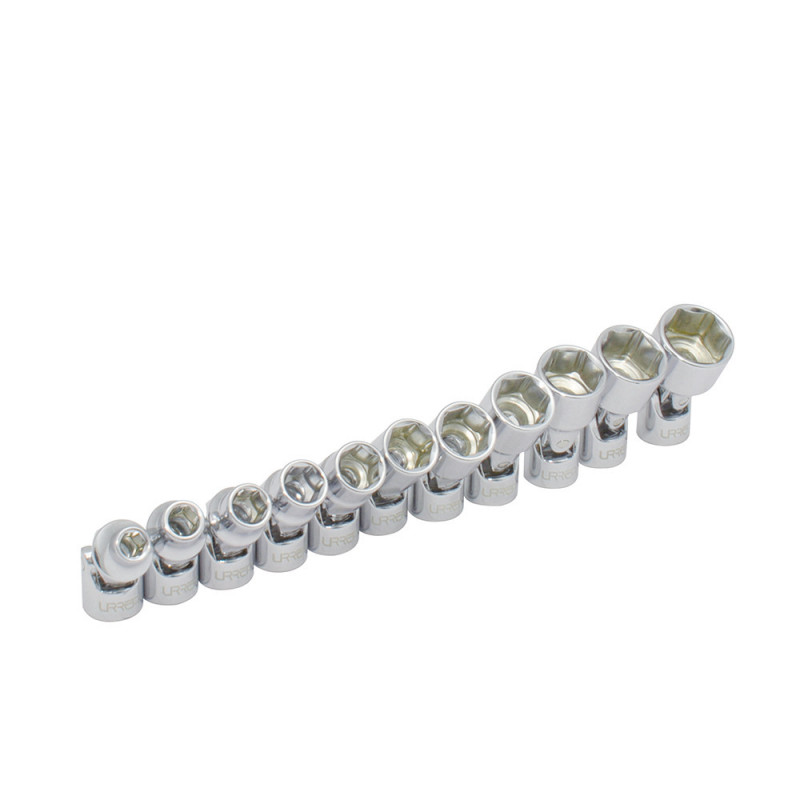 4700JM URREA Juego de 13 dados flexibles métricos 1/4"riel Urrea | DIHERESA 4700JM URREA Juego de 13 dados flexibles métricos 1/4"riel Urrea | DIHERESA