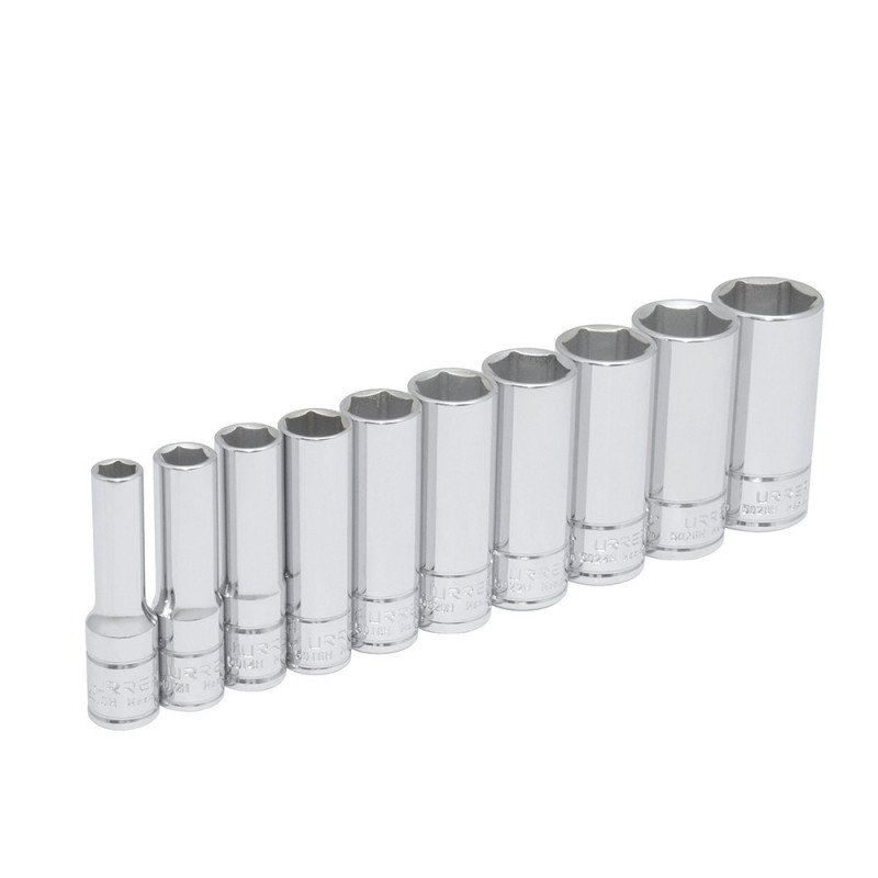 52111 URREA Juego de 10 dados largos en pulgadas 3/8" 6 puntas Urrea | DIHERESA 52111 URREA Juego de 10 dados largos en pulgadas 3/8" 6 puntas Urrea | DIHERESA