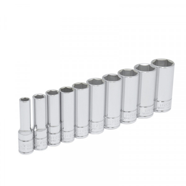 52111 URREA Juego de 10 dados largos en pulgadas 3/8" 6 puntas Urrea | DIHERESA