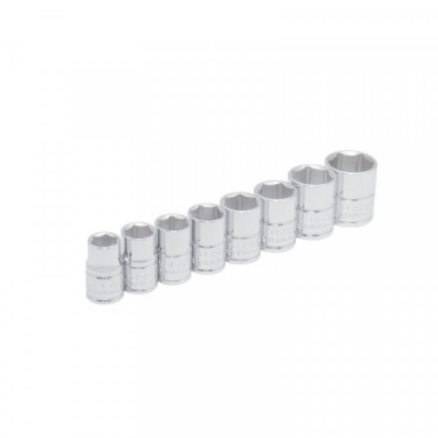 S02HM URREA Juego de 8 dados métricos 3/8" 6 puntas en riel Urrea | DIHERESA