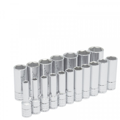 52203 URREA Juego de 18 dados largos métricos 3/8" 6 puntas Urrea | DIHERESA