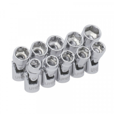 5200JM URREA Juego de 10 dados flexibles métricos 3/8"riel Urrea | DIHERESA