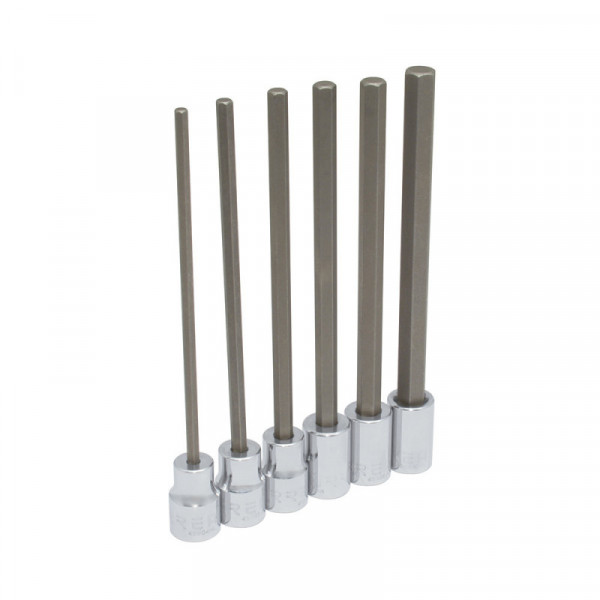4990SML URREA Juego de 6 dados largos punta hexagonal  3/8" Urrea | DIHERESA