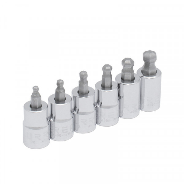 4900BD URREA Juego de 6 dados punta hexagonal  bola 3/8" Urrea | DIHERESA