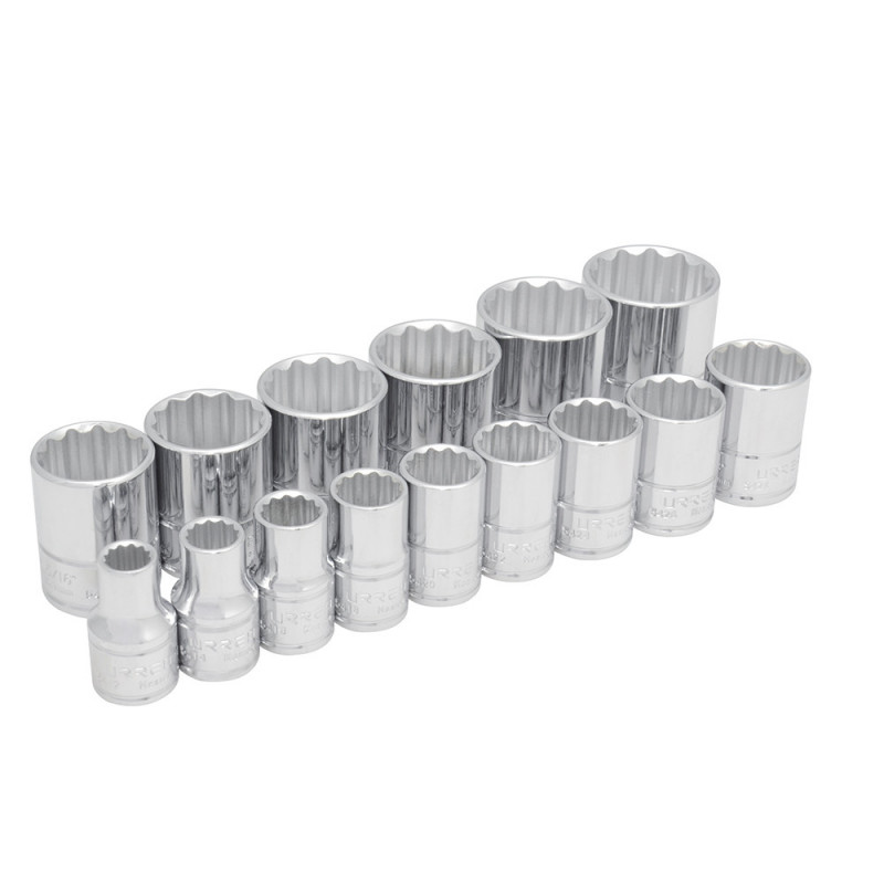 54114 URREA Juego de 15 dados en pulgadas 1/2" en riel Urrea | DIHERESA 54114 URREA Juego de 15 dados en pulgadas 1/2" en riel Urrea | DIHERESA