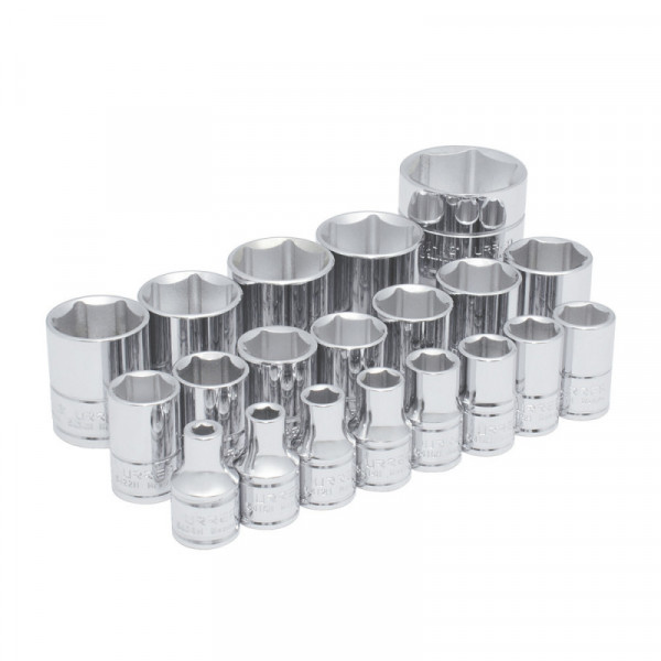 54109 URREA Juego de 20 dados en pulgadas 1/2" 6 puntas en riel Urrea | DIHERESA