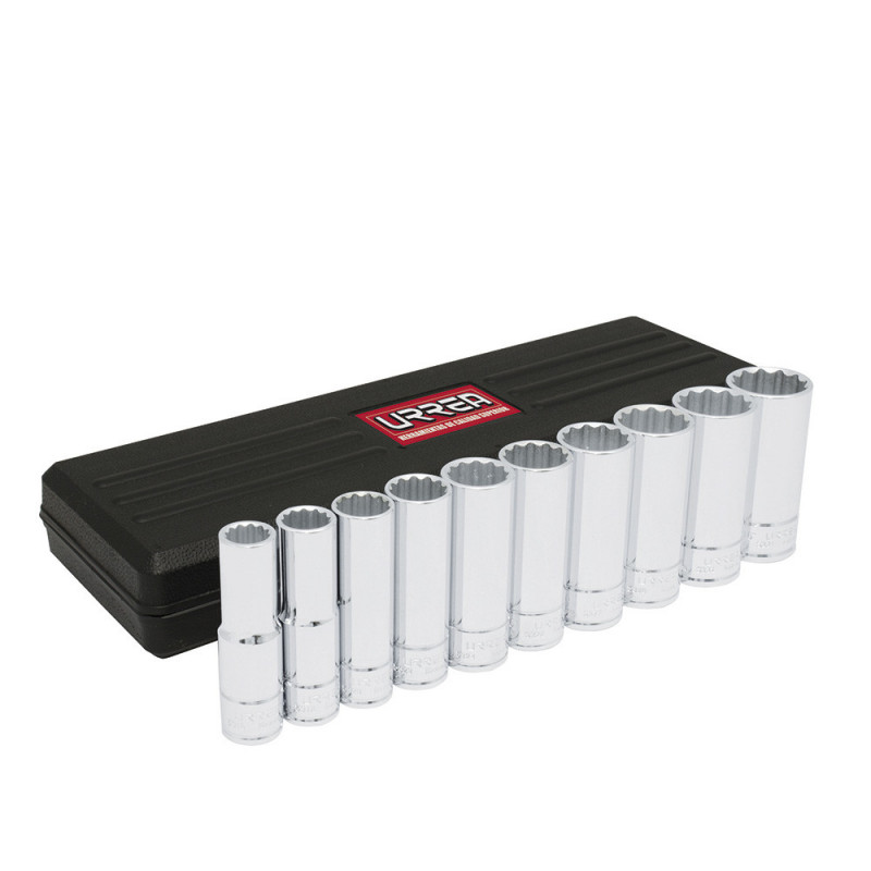 5400PH URREA Juego de 10 dados largos en pulgadas 1/2" Urrea | DIHERESA 5400PH URREA Juego de 10 dados largos en pulgadas 1/2" Urrea | DIHERESA