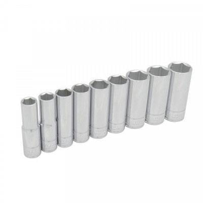 54118 URREA Juego de 9 dados largos en pulgadas 1/2" 6 puntas Urrea | DIHERESA