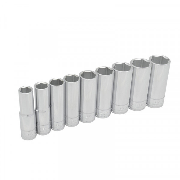 54118 URREA Juego de 9 dados largos en pulgadas 1/2" 6 puntas Urrea | DIHERESA