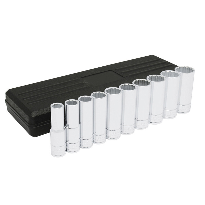 5400PHM URREA Juego de 10 dados largos métricos 1/2" Urrea | DIHERESA