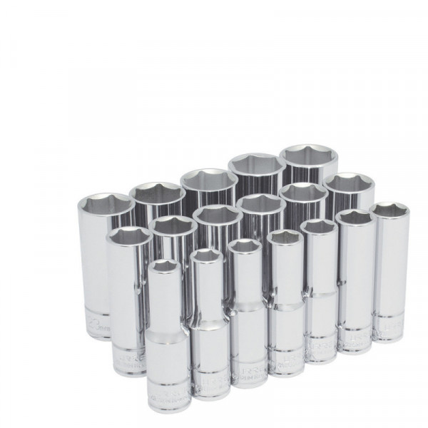 54203 URREA Juego de 18 dados largos métricos 1/2" 6 puntas Urrea | DIHERESA