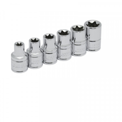 5400TX URREA Juego de 6 dados de 1/2" Torx hembra Urrea | DIHERESA