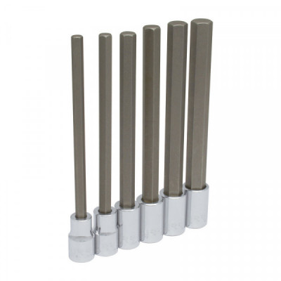 54416L URREA Juego de 6 dados punta hexagonal  largas en pulgadas 1/2" Urrea | DIHERESA
