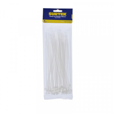 114204 SURTEK Cincho plástico 150 x 3.6mm 50 piezas natural Surtek | DIHERESA