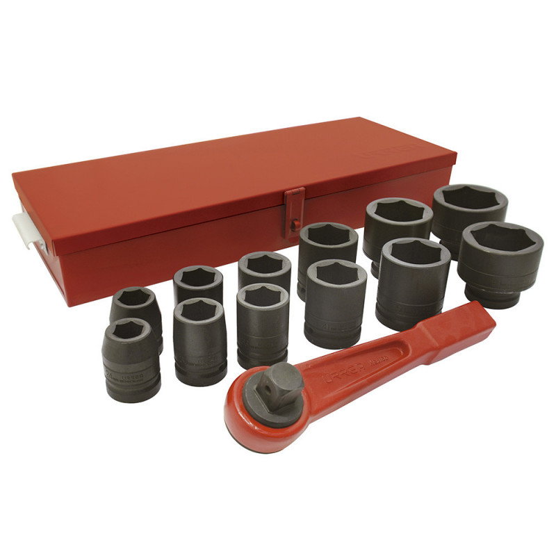 15201H URREA Juego de 14 dados de impacto largos y accesorios métricos 1" Urrea | DIHERESA 15201H URREA Juego de 14 dados de impacto largos y accesorios métricos 1" Urrea | DIHERESA
