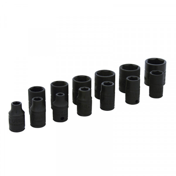 69206 URREA Juego de 13 dados de impacto métricos 1/4" Urrea | DIHERESA