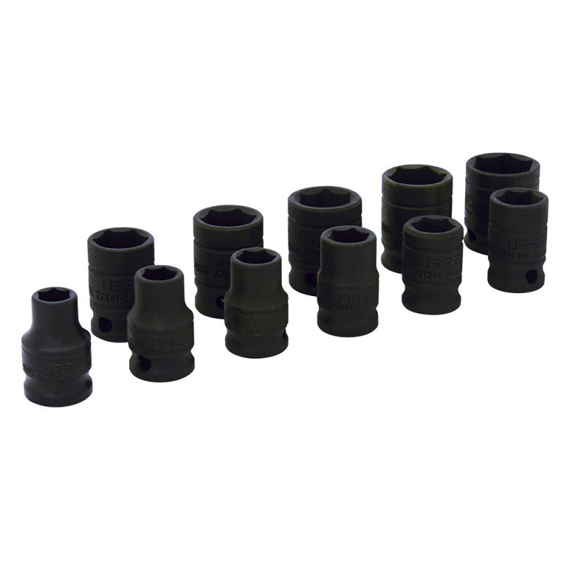 72202 URREA Juego de 11 dados de impacto métricos 3/8" Urrea | DIHERESA 72202 URREA Juego de 11 dados de impacto métricos 3/8" Urrea | DIHERESA