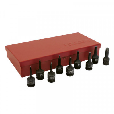 72900W URREA Juego de 9 Dados de impacto 3/8" punta Torx Urrea | DIHERESA