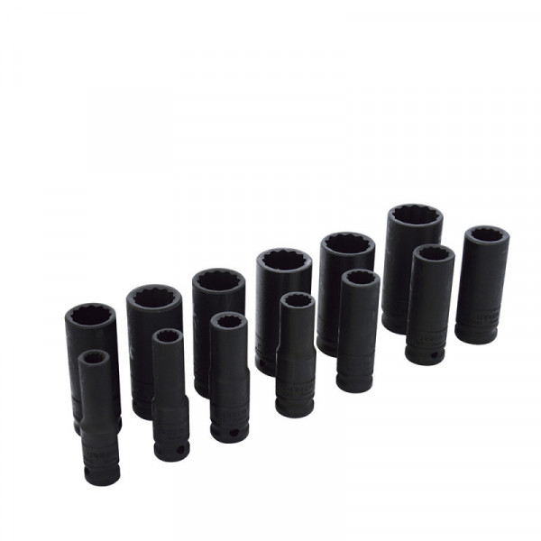 74103 URREA Juego de 13 dados de impacto largos en pulgadas 1/2" Urrea | DIHERESA