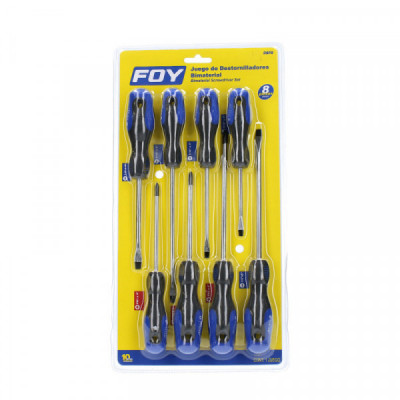 FOY DBP8 Jgo de 8 destornilladores bimaterial