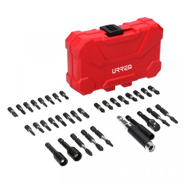 JUP34 JUEGO COMBINADO DE PUNTAS CORTAS Y LARGAS HEXÁGONO 1/4in CON ADAPTADOR MAGNÉTICO Y BROCAS PARA METAL  URREA | DIHERESA