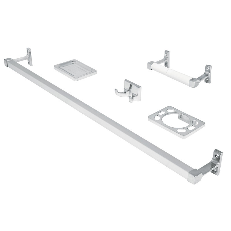 A-900 Juego accesorios para baño, 5 piezas, Foset Basic TRUPER | DIHERESA
