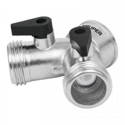 AD-2 Conector 'Y' de aluminio, entrada 3/4' TRUPER | DIHERESA