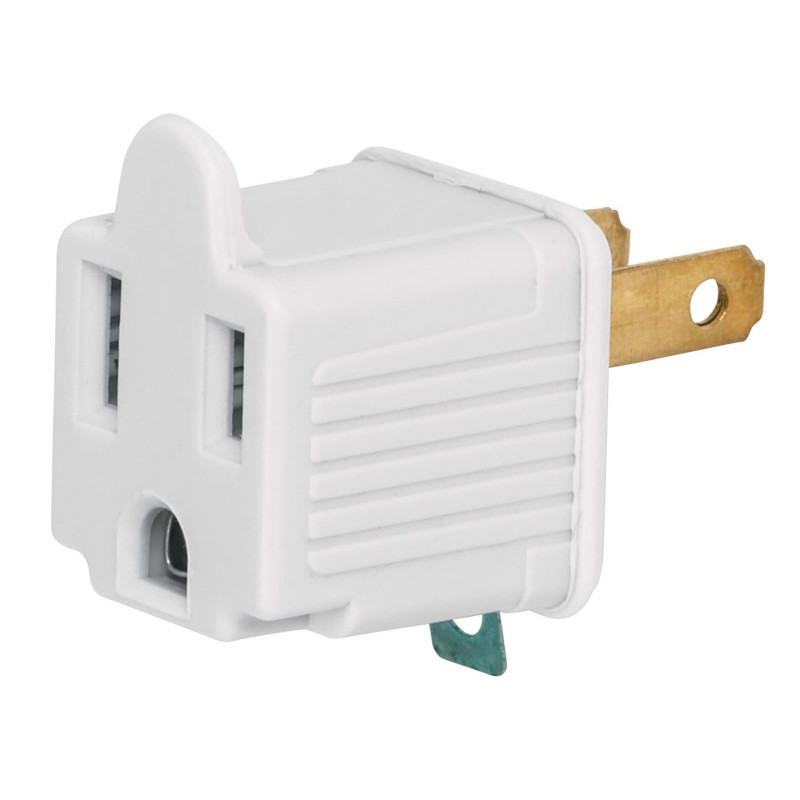 AD-32B Adaptador 3 a 2 blanco, Volteck, 2 piezas TRUPER | DIHERESA AD-32B Adaptador 3 a 2 blanco, Volteck, 2 piezas TRUPER | DIHERESA