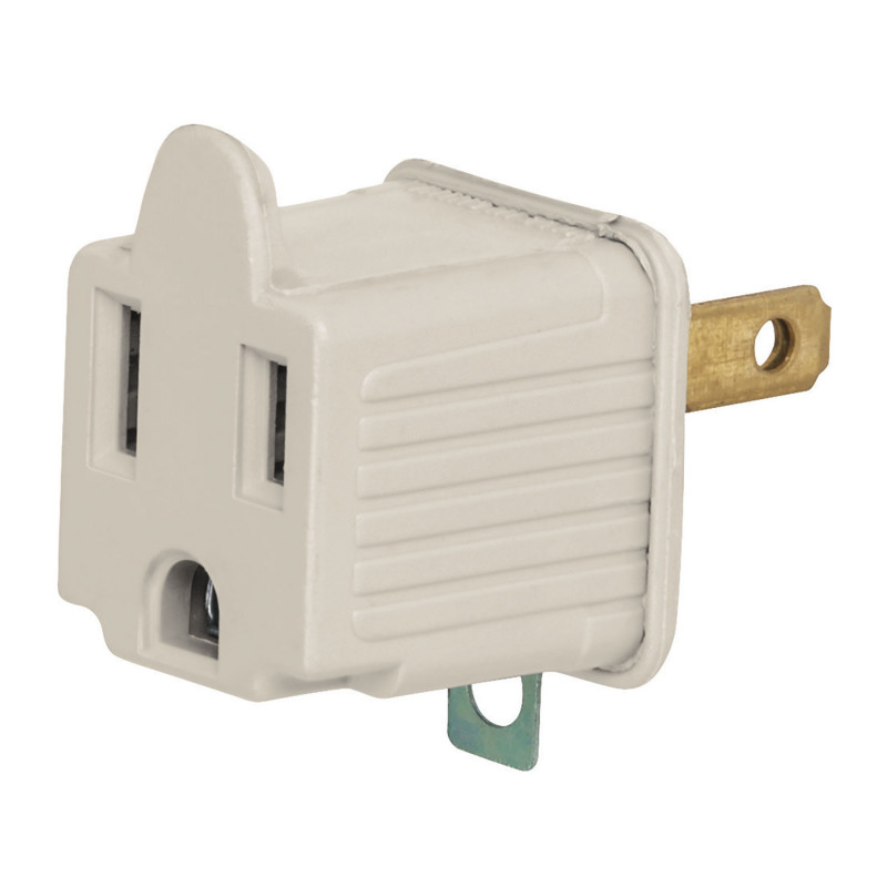 AD-32G-G Adaptador 3 a 2, gris, a granel, Volteck TRUPER | DIHERESA