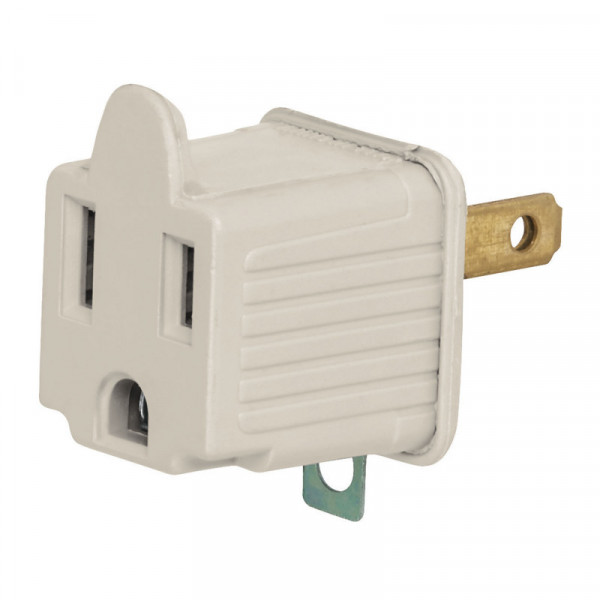AD-32G-G Adaptador 3 a 2, gris, a granel, Volteck TRUPER | DIHERESA