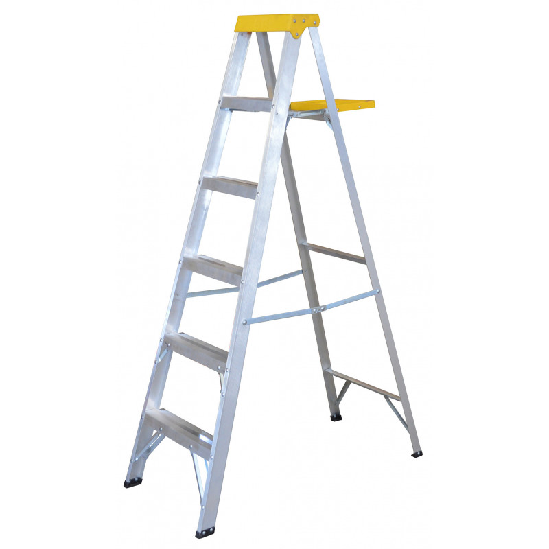 ET5 SURTEK Escalera de aluminio tipo tijera 5 peldaños 1.83 m Surtek | DIHERESA ET5 SURTEK Escalera de aluminio tipo tijera 5 peldaños 1.83 m Surtek | DIHERESA