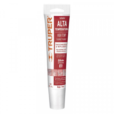 ALTE-R Sellador para altas temperaturas, silicón rojo, 85 gr TRUPER | DIHERESA