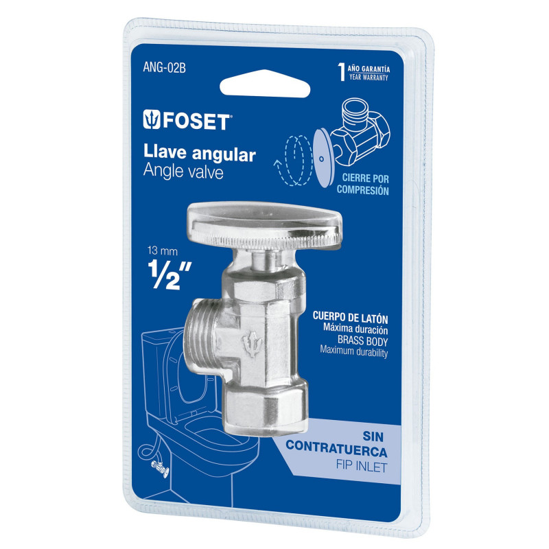 ANG-02B Llave angular, 1/2 x 1/2' en blister TRUPER | DIHERESA ANG-02B Llave angular, 1/2 x 1/2' en blister TRUPER | DIHERESA