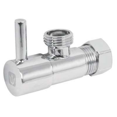 ANG-04 Llave angular, 1/4 vuelta, tipo barrilito, maneral palanca TRUPER | DIHERESA