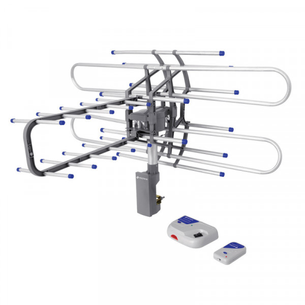 ANGI-360 Antena aérea para tv, giratoria 360 grados a control remoto TRUPER | DIHERESA