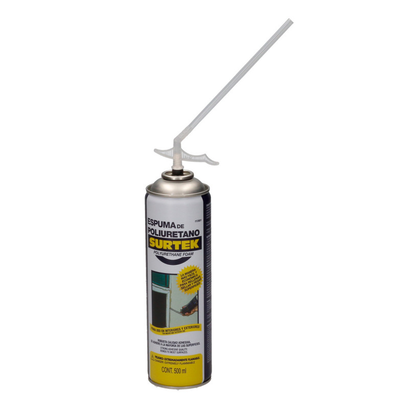 113501 SURTEK Espuma de poliuretano uso industrial 500 ml Surtek | DIHERESA 113501 SURTEK Espuma de poliuretano uso industrial 500 ml Surtek | DIHERESA
