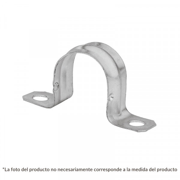AO-2 Abrazadera tubo tipo omega 2', bolsa con 5 pzas, Volteck TRUPER | DIHERESA
