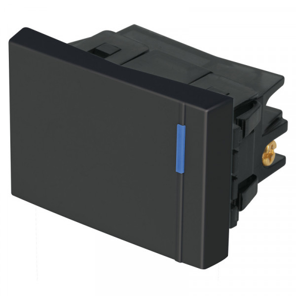 APSE15-EN Interruptor sencillo 1.5 módulos, línea Española, negro TRUPER | DIHERESA